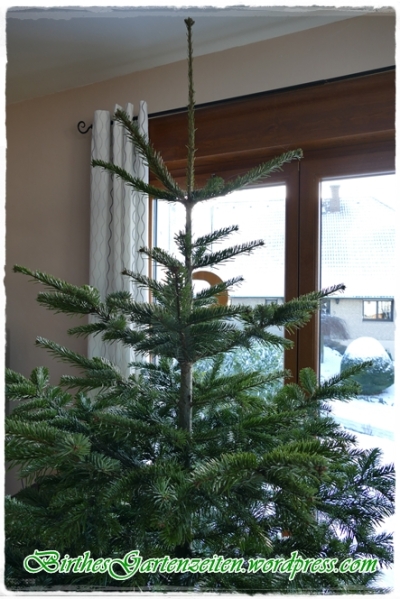 Holzquirl Weihnachtsbaum abgeschmückt 2016-01-18 001